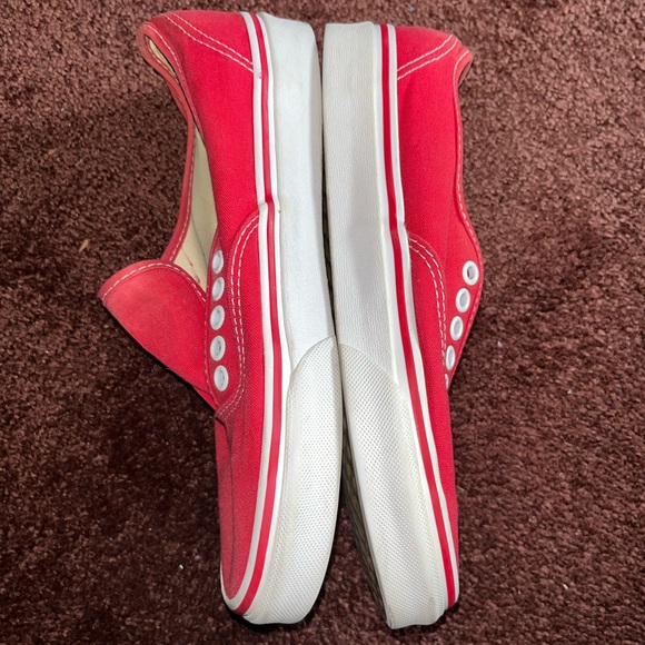 Red low top vans unisex - Picture 3 of 4